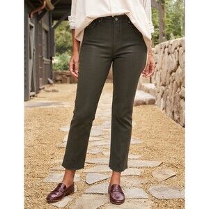 Frank & Eileen Cork Jeans 31 Olive Green Stretch Everyday Denim